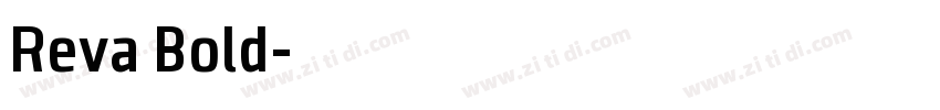Reva Bold字体转换